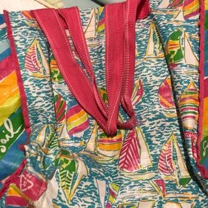 lilly pulitzer “you gotta regatta” tote bag